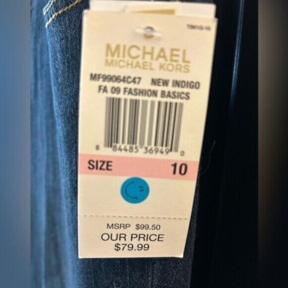 Michael Kors lower rise boy cut jeans size 10 NWT - Picture 4 of 6
